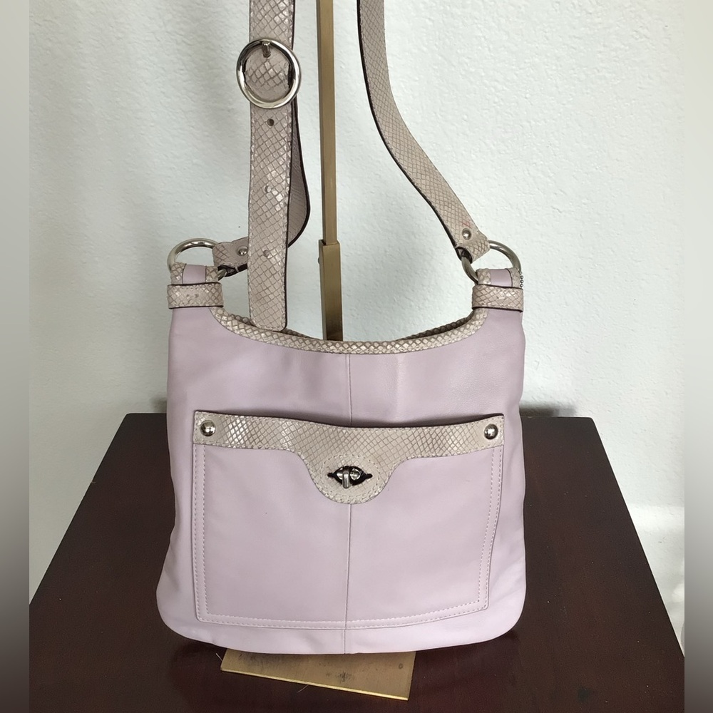 Coach Lavender Leather Penelope Shoulder Bag f16533
